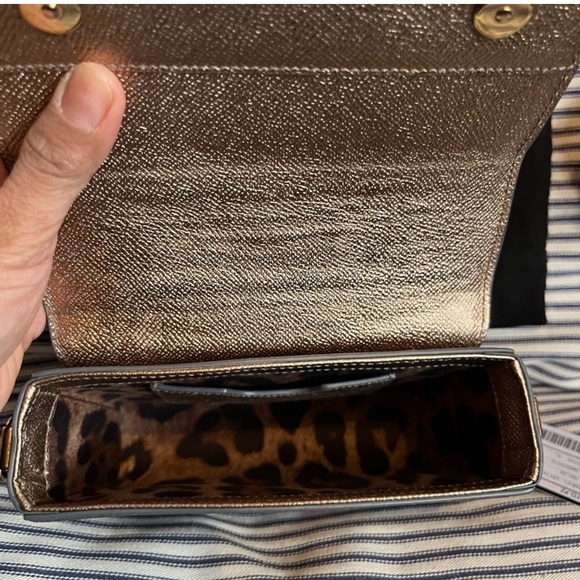 Authentic⚠️Dolce & Gabbana Gold and Silver Embellished Crossbody Bag - Picture 11 of 11